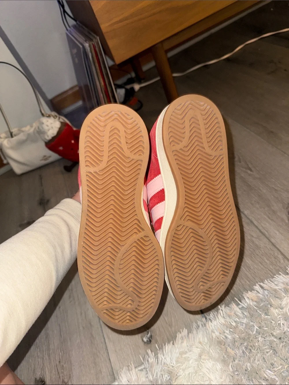 adidas campus women’s Pink and Red Sneakers